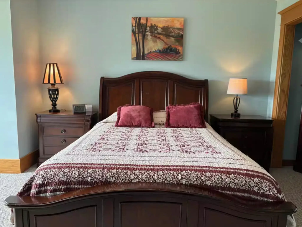 Bedroom accommodation at the countryside house
